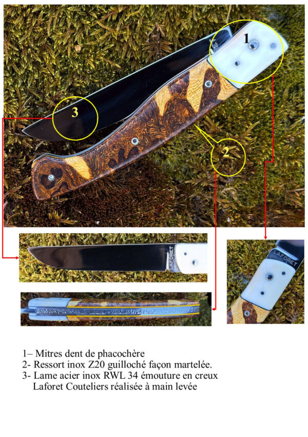 interprétation du Thiers 11.5 Cm Phacochère bois de fer – Image 7