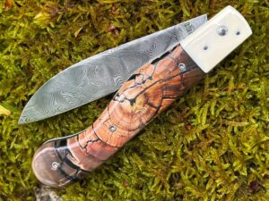 Aurillac 10.5 Cm pulpe d'ivoire de mammouth Damasteel Björkman's twist