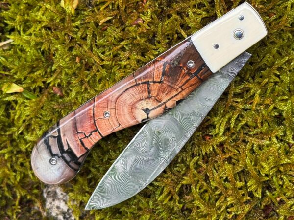 Aurillac 10.5 Cm pulpe d'ivoire de mammouth Damasteel Björkman's twist – Image 3