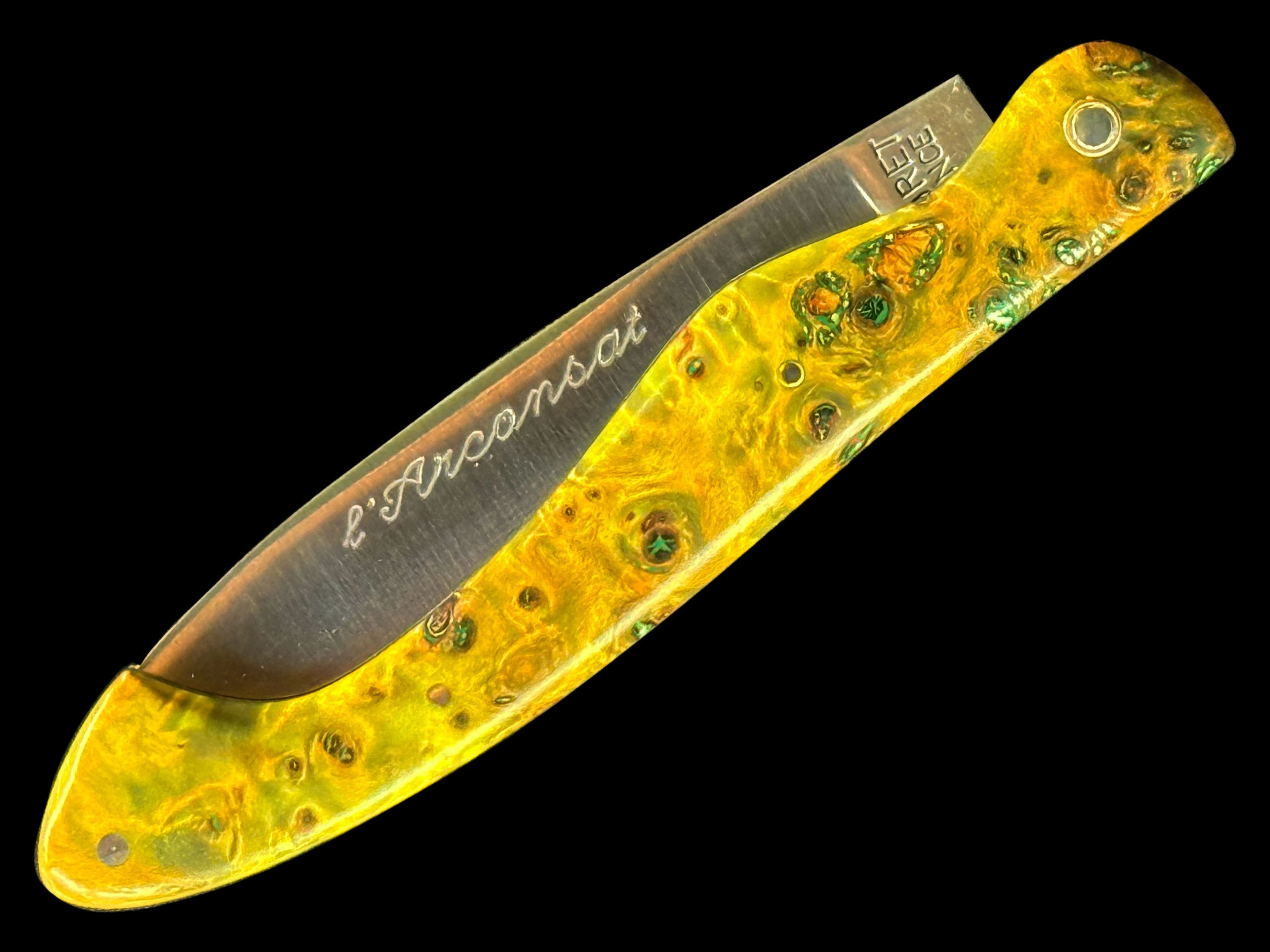 Arconsat ® Bois stabilisé 4 "loupe d'Amboine"