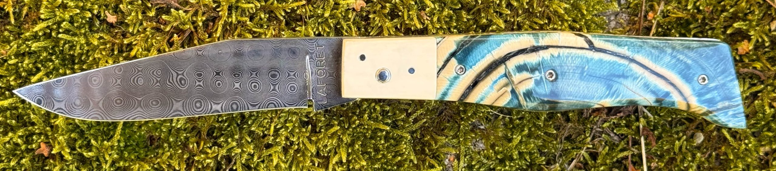 Alpin 10 Cm Pulpe ivoire de mammouth damas inox "pyramides" – Image 7