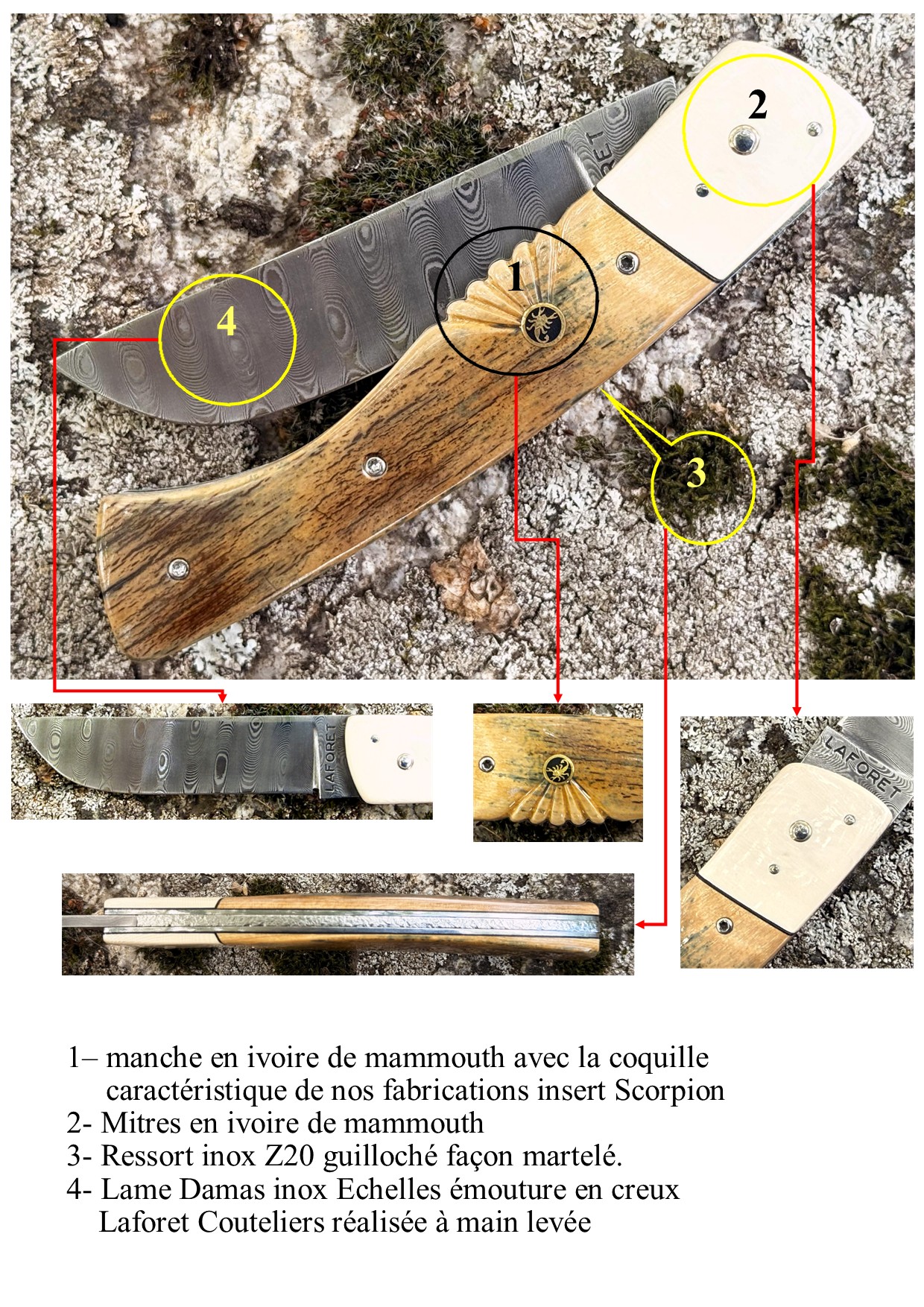 Interprétation du Thiers 12 Cm mammouth damas Echelles – Image 9